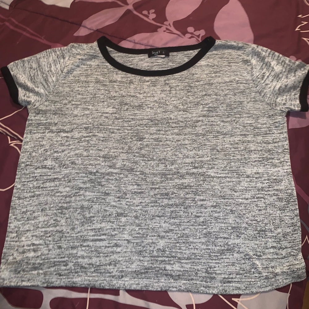 Gray love j tee